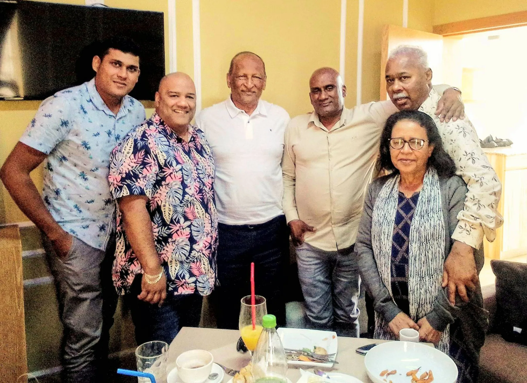 Ministry team sharing a meal in Mauritius